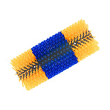 Maxbell Horse Brush Itchin Post Pad Cattle Scratching Brush for Fence Garden Outdoor Yellow No Screws