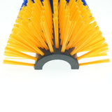 Maxbell Horse Brush Itchin Post Pad Cattle Scratching Brush for Fence Garden Outdoor Yellow No Screws