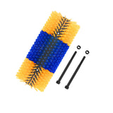 Maxbell Horse Brush Itchin Post Pad Cattle Scratching Brush for Fence Garden Outdoor Yellow with Screws