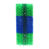 Maxbell Horse Brush Itchin Post Pad Cattle Scratching Brush for Fence Garden Outdoor Green No Screws