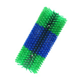 Maxbell Horse Brush Itchin Post Pad Cattle Scratching Brush for Fence Garden Outdoor Green No Screws