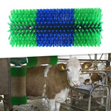 Maxbell Horse Brush Itchin Post Pad Cattle Scratching Brush for Fence Garden Outdoor Green No Screws