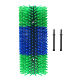 Maxbell Horse Brush Itchin Post Pad Cattle Scratching Brush for Fence Garden Outdoor Green with Screws