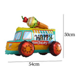 Maxbell Boys Birthday Party Decor Retro Car Decoration for Holiday Celebration Party Ice cream truck