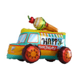 Maxbell Boys Birthday Party Decor Retro Car Decoration for Holiday Celebration Party Ice cream truck