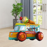 Maxbell Boys Birthday Party Decor Retro Car Decoration for Holiday Celebration Party Ice cream truck