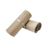 Maxbell 100Pcs PE Postage Bags Courier Mailer Bags Versatile Clothing Packaging Bags Brown 20x30cm
