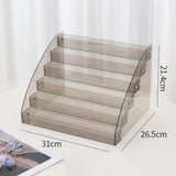 Maxbell Clear Display Stand Versatile Acrylic Riser for Dresser Collections Bathroom 6 Tier