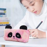 Maxbell Plush Pencil Case Novelty Lightweight Pencil Bag for Kids Children Rose