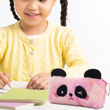 Maxbell Plush Pencil Case Novelty Lightweight Pencil Bag for Kids Children Rose