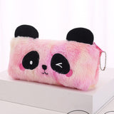 Maxbell Plush Pencil Case Novelty Lightweight Pencil Bag for Kids Children Rose