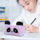 Maxbell Plush Pencil Case Novelty Lightweight Pencil Bag for Kids Children Purple