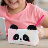 Maxbell Plush Pencil Case Novelty Lightweight Pencil Bag for Kids Children Pink