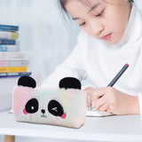 Maxbell Plush Pencil Case Novelty Lightweight Pencil Bag for Kids Children Pink