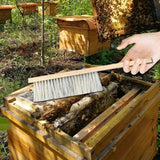 Maxbell Beekeeping Brush for Beekeepers Wood Handle Portable Beehive Brush Bee Tool A