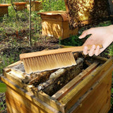 Maxbell Beekeeping Brush for Beekeepers Wood Handle Portable Beehive Brush Bee Tool B