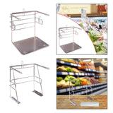 Maxbell Bag Organizer with Base Steel T Shirt Bag Rack for Home Grocery Store Retail A