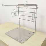 Maxbell Bag Organizer with Base Steel T Shirt Bag Rack for Home Grocery Store Retail A