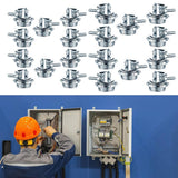 Maxbell 10x Clamp Type Cable Connectors Zinc Alloy Conduit Clamps for Electric Wires 0.5 inch