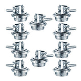 Maxbell 10x Clamp Type Cable Connectors Zinc Alloy Conduit Clamps for Electric Wires 0.5 inch