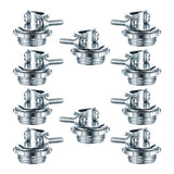 Maxbell 10x Clamp Type Cable Connectors Zinc Alloy Conduit Clamps for Electric Wires 0.5 inch