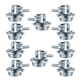 Maxbell 10x Clamp Type Cable Connectors Zinc Alloy Conduit Clamps for Electric Wires 0.5 inch
