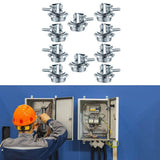Maxbell 10x Clamp Type Cable Connectors Zinc Alloy Conduit Clamps for Electric Wires 0.5 inch