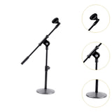 Maxbell Microphone Boom Stand Height Adjustable Audio Mic Holder Stand with Mic Clip