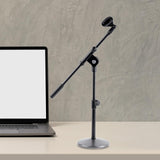 Maxbell Microphone Boom Stand Height Adjustable Audio Mic Holder Stand with Mic Clip
