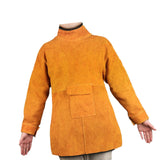 Maxbell Welding Apron with Sleeve Weld Coat with Neck Cover Men Women Welding Jacket
