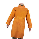 Maxbell Welding Apron with Sleeve Weld Coat with Neck Cover Men Women Welding Jacket