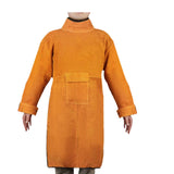 Maxbell Welding Apron with Sleeve Weld Coat with Neck Cover Men Women Welding Jacket