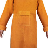 Maxbell Welding Apron with Sleeve Weld Coat with Neck Cover Men Women Welding Jacket