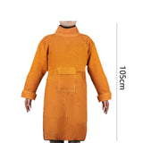 Maxbell Welding Apron with Sleeve Weld Coat with Neck Cover Men Women Welding Jacket