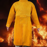 Maxbell Welding Apron with Sleeve Weld Coat with Neck Cover Men Women Welding Jacket