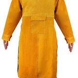 Maxbell Welding Apron with Sleeve Weld Coat with Neck Cover Men Women Welding Jacket