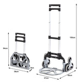 Maxbell Stair Climbing Hand Cart Folding Hand Cart for Home Moving Outdoor Daily Use Hand Cart