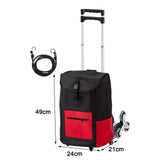 Maxbell Stair Climbing Hand Cart Folding Hand Cart for Home Moving Outdoor Daily Use Hand Cart with Bag