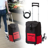 Maxbell Stair Climbing Hand Cart Folding Hand Cart for Home Moving Outdoor Daily Use Hand Cart with Bag