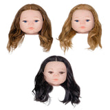 Maxbell Baby Mannequin Head Easy to Use with Human Hair for Hairpin Dyeing Hairstyle Black