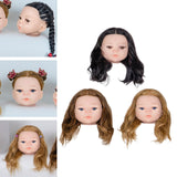 Maxbell Baby Mannequin Head Easy to Use with Human Hair for Hairpin Dyeing Hairstyle Black