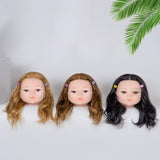 Maxbell Baby Mannequin Head Easy to Use with Human Hair for Hairpin Dyeing Hairstyle Black