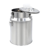 Maxbell Milk Bucket Stainless Steel Portable Farm Animals Supplies Stable Individual 10L