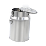 Maxbell Milk Bucket Stainless Steel Portable Farm Animals Supplies Stable Individual 10L