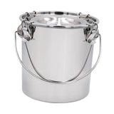 Maxbell Milk Bucket Stainless Steel Portable Farm Animals Supplies Stable Individual 5L