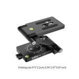 Maxbell Folding Z Shape Tilt Head Load Bearing 4kg Portable Black Quick Release Plate