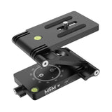 Maxbell Folding Z Shape Tilt Head Load Bearing 4kg Portable Black Quick Release Plate