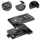 Maxbell Folding Z Shape Tilt Head Load Bearing 4kg Portable Black Quick Release Plate