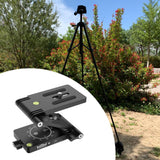 Maxbell Folding Z Shape Tilt Head Load Bearing 4kg Portable Black Quick Release Plate