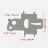 Maxbell 2Pc Marine Deck Plate Keys Boat Gas Cap Keys Fill Plate Keys Yacht Fuel Keys